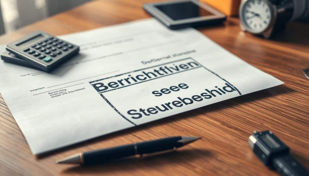 Berichtigung Steuerbescheid