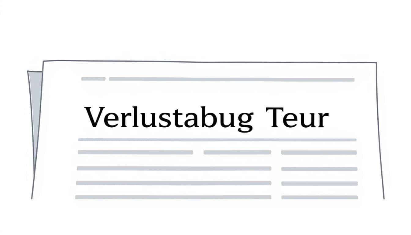 Erklärung Begriff "Verlustabzug" für ein Steuer Lexikon