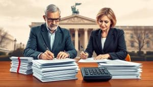 Erklärung Begriff "Zusammenveranlagung von Ehegatten" für ein Steuer Lexikon
