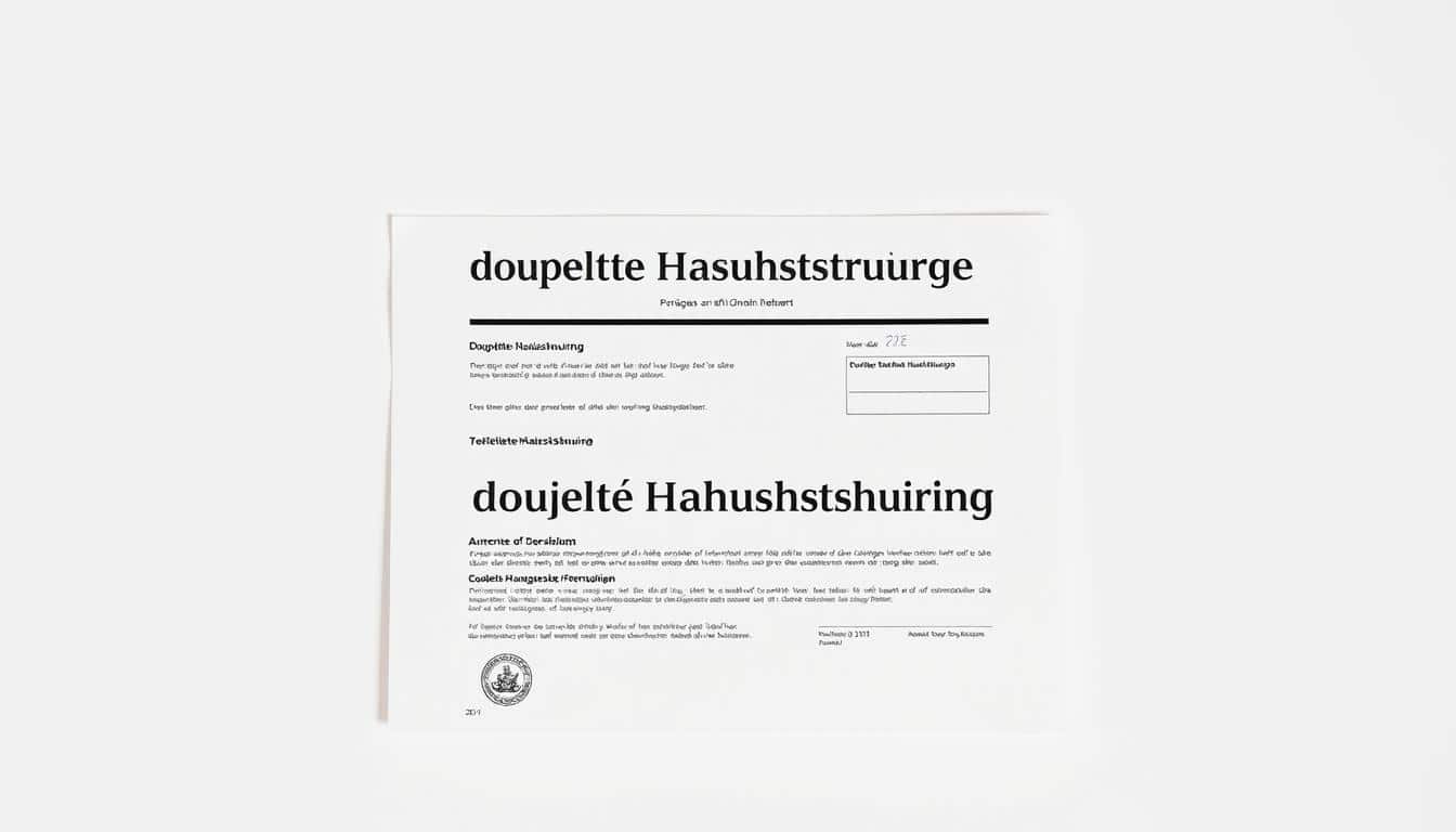 Erklärung Begriff "doppelte Haushaltsführung" für ein Steuer Lexikon