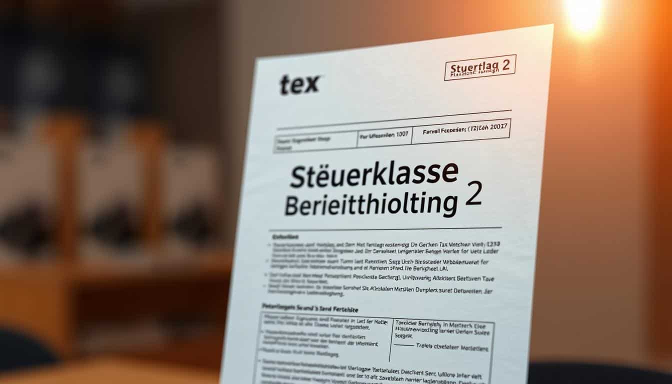 Für wen gilt Steuerklasse 2?