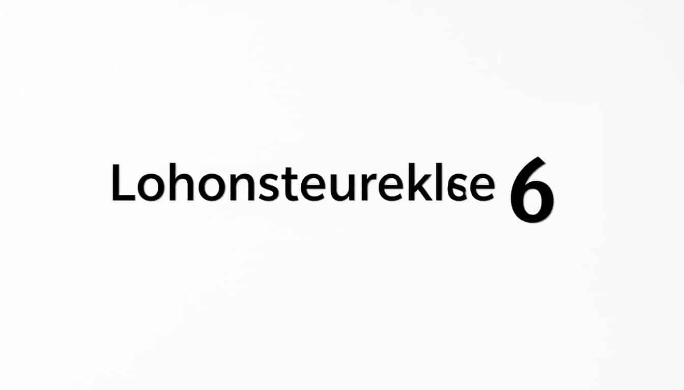Für wen gilt Steuerklasse 6?