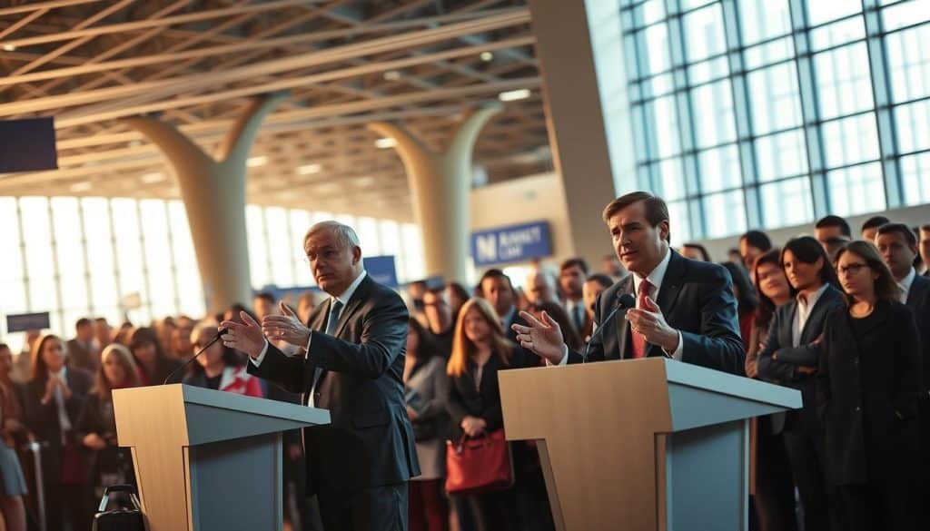 Politische Debatte Flugsteuer