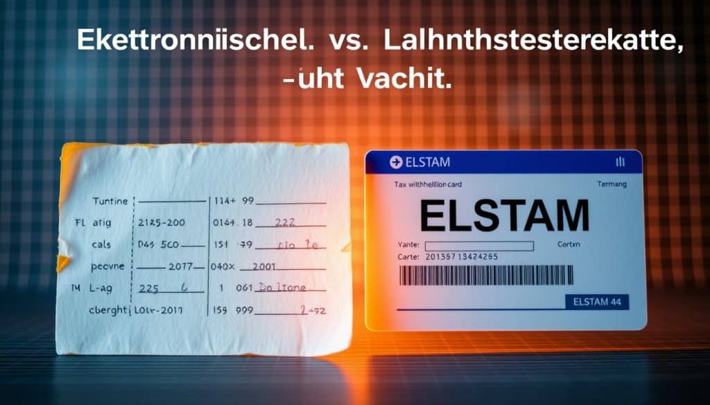 Vergleich traditionelle Lohnsteuerkarte